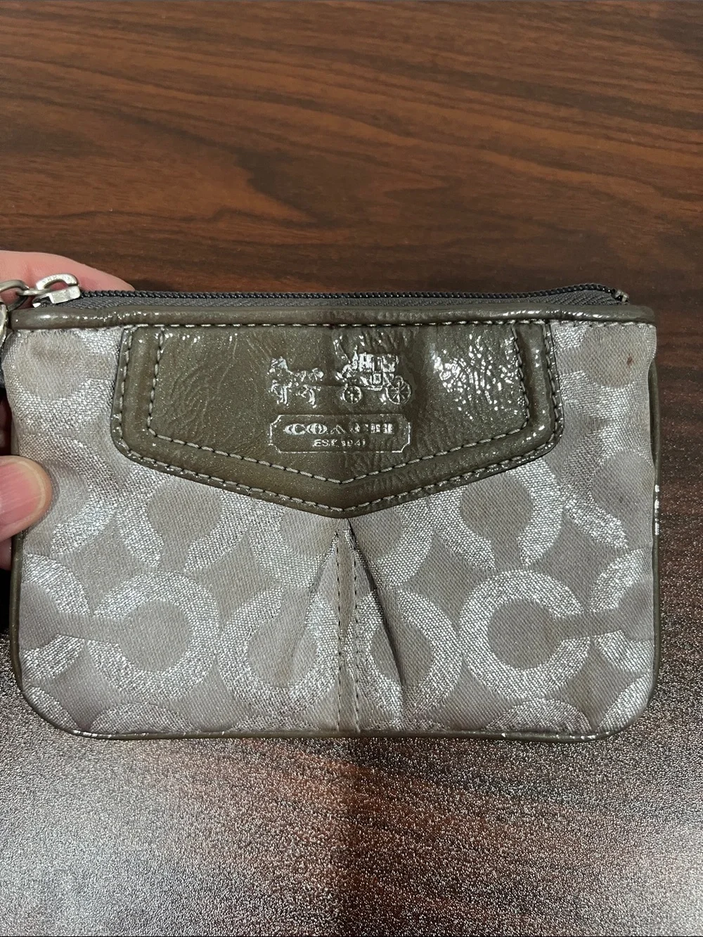 Coach wristlet signature